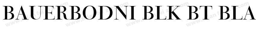 BauerBodni Blk BT Black字体转换